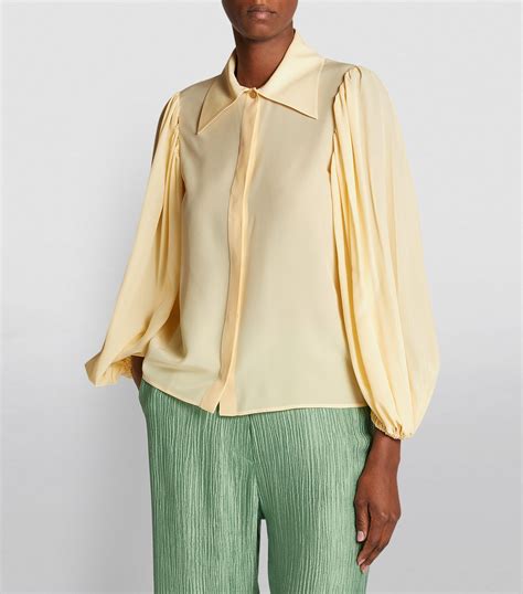 gucci women blouse|gucci one shoulder blouse.